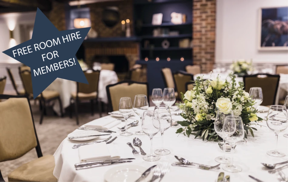 Free Function Room Hire & More for Club Members